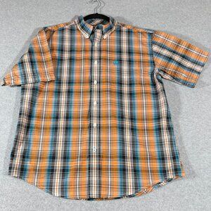 Cinch Boys XXL Plaid Western Button Up Shirt NWT